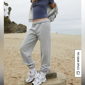 John Galt Light Gray Rosa Sweatpants OS NWOT